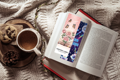 Holographic Fantasy Floral Bookmark Set,Gift for Readers Product Image 6