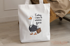 Today I Am a Serious Goose Sticker Office Worker Goose PNG Product Image 1