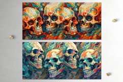 Halloween paint Skull | Sublimation Mug design bundle, JPG Product Image 6
