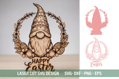 Happy Easter SVG - Laser Cut Design Product Image 3
