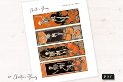 Fall Skeleton Bookmark Printable Product Image 3