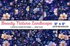 Beauty Nature Landscape Blossoming Trees JPG Product Image 1