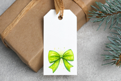 Neon Green Glow Coquette Bow Clipart, neon green bow Product Image 5