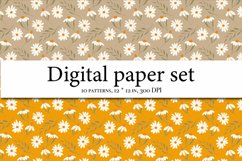 Wildflowers Aesthetics Digital Paper, Meadow Flowers Product Image 4