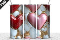 Valentines Love Skinny Tumbler PNG Wrap| Valentines Tumbler Product Image 3