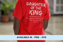 Daughter of the King | Faith-Based PNG Design | Bible Verse Product Image 3