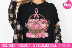 Breast Cancer PNG,Pink Breast Cancer Awarenes Sublimation Product Image 3