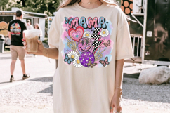 retro mama disco ball PNG sublimation | Mother's Day PNG T-S Product Image 6