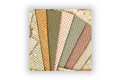 Happy Dots Vintage Digital Paper, Seamless Polka Dot Pattern Product Image 6