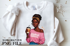 Motivational Melanin woman Sublimation PNG, Graphic Illustra Product Image 5