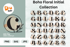 Boho Floral Initial Collection Monogram Product Image 1