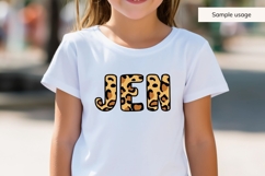 Leopard Print Alphabet SVG Bundle A to Z and 0 to 9 Product Image 6