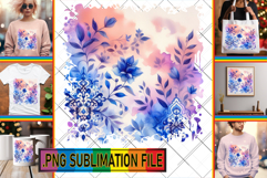 Enchanted TSHIRT Sublimation PNG, Watercolor Pattern Product Image 1
