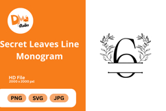 Secret Leaves Line Monogram Product Image 1