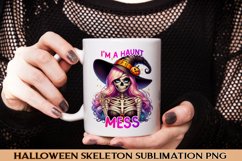 Halloween Skeleton saying Sublimation PNG. Product Image 2
