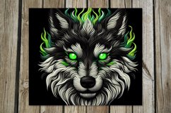 Embroidery wolf | 8 skinny tumbler Sublimation designs Product Image 6