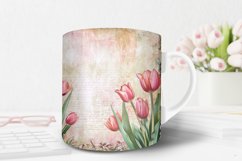 Vintage Tulip Autum Background|Autumn sublimation Designs Product Image 3