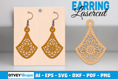 Mandala Earring Lasercut BUNDLES Product Image 2