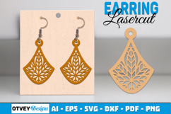 Mandala Earring Lasercut Product Image 1