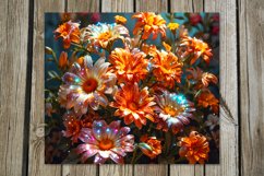 Glitter Flowers | shining tumbler Sublimation design bundle Product Image 6