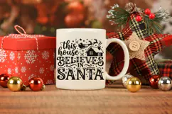 This House Believes In Santa Svg, Family Christmas Svg. Product Image 7