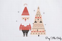 Scandinavian Folk Art Christmas Clipart PNG Product Image 1