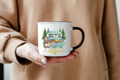 Camp Life PNG - Retro Camper Sublimation - Leopard Print Product Image 6