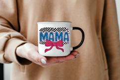 Checkered Background Retro Mom Product Image 5