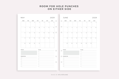 2029 Monthly Planner, Printable, A4/Letter Size Product Image 5