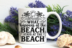 What Happens At The Beach Svg, Summer Vibes Svg, Beach Svg. Product Image 7