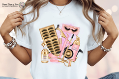 Lash Artist Sublimation PNG Beauty Tools Pink Gold Product Image 7