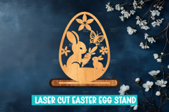 Easter Egg Laser Cut Stand SVG I Laser Cut Easter Egg Decor Product Image 14