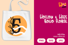 Hollow &amp; Haze Boho Floral Monogram Product Image 1