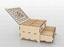 Chest Of Drawers Laser Cut Box Svg Files, Jewelry Box Files Product Image 6