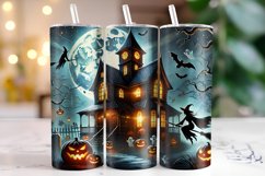 Halloween House Tumbler Wrap | Sublimation | Tumblers Product Image 1