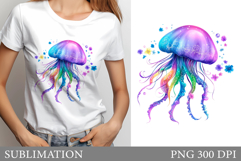 Jellyfish T-Shirt Sublimation. Jellyfish Sublimation Product Image 1