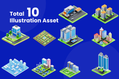 City Isometric 3D Illustration Pack Product Image 6