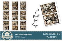Fairy Junk Journal Pages, Fantasy Fairy Collage Printables Product Image 6