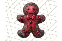Gothic Christmas Clipart Dark Holiday PNG, Dark Christmas Product Image 2