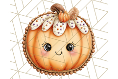 Fall Cookie Clipart PNG, Autumn Sweets Pumpkin Cookies Product Image 2