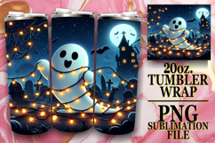 Happy memories 20oz tumbler wrap, Ghost Product Image 1