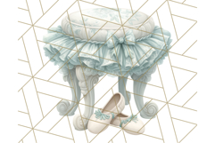 Nutcracker Ballet Clipart, Holiday Ballerina PNG Art Product Image 2