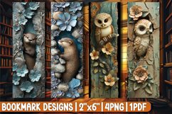 Animals in 3D Pop Out Bookmarks Product Image 1