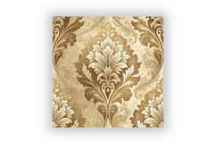 Golden Toile Digital Paper Pack, Vintage Floral Toile Product Image 6