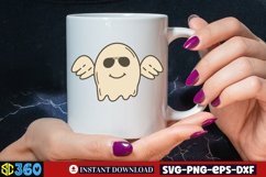 Cute Ghost Clipart, Cute Ghost Clipart Sublimation Product Image 2