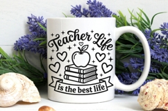 Teacher Life Is The Best Life Svg, Back To School Svg. Product Image 7