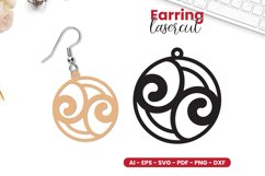 Earring Lasercut SVG - Lasercut Template Product Image 7