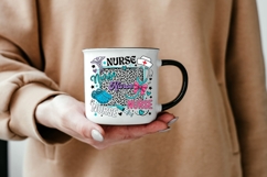 Super Nurse PNG, Cute Nurse Collage Sublimation, Leopard Product Image 6
