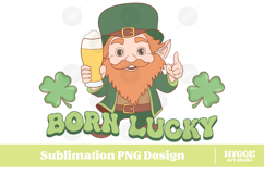 Happy St Patrick&#039;s Day PNG DTF Irish Lucky Leprechaun Beer Product Image 1