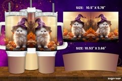 Halloween Cats Tumbler Wrap Bundle | 40 Oz | Sublimation Product Image 7